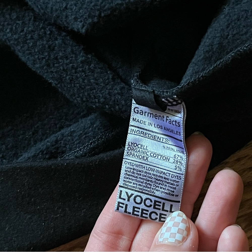 Groceries Apparel Black Cutout Fleece Sweatshirt - Picture 4 of 4